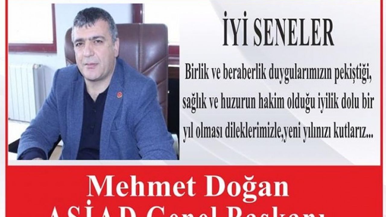 Mehmet Doğan Yeni yıl Kutlama ilanı