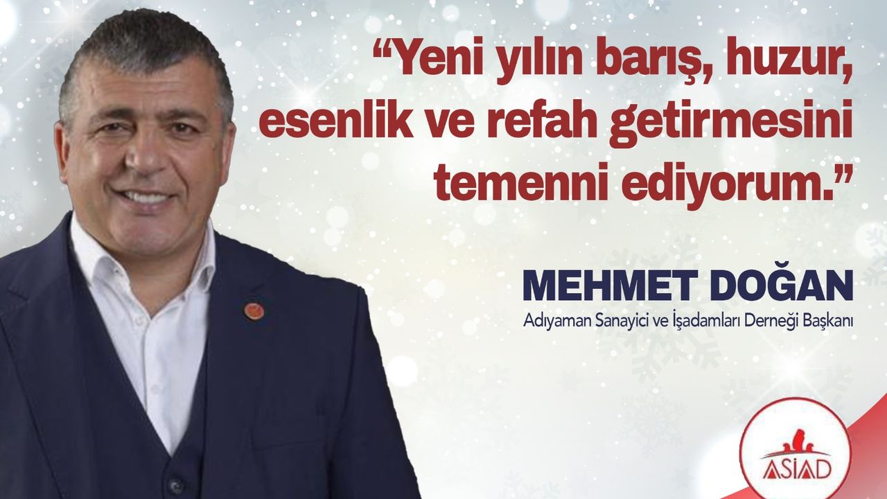 Mehmet Doğan yeni yıl mesajı