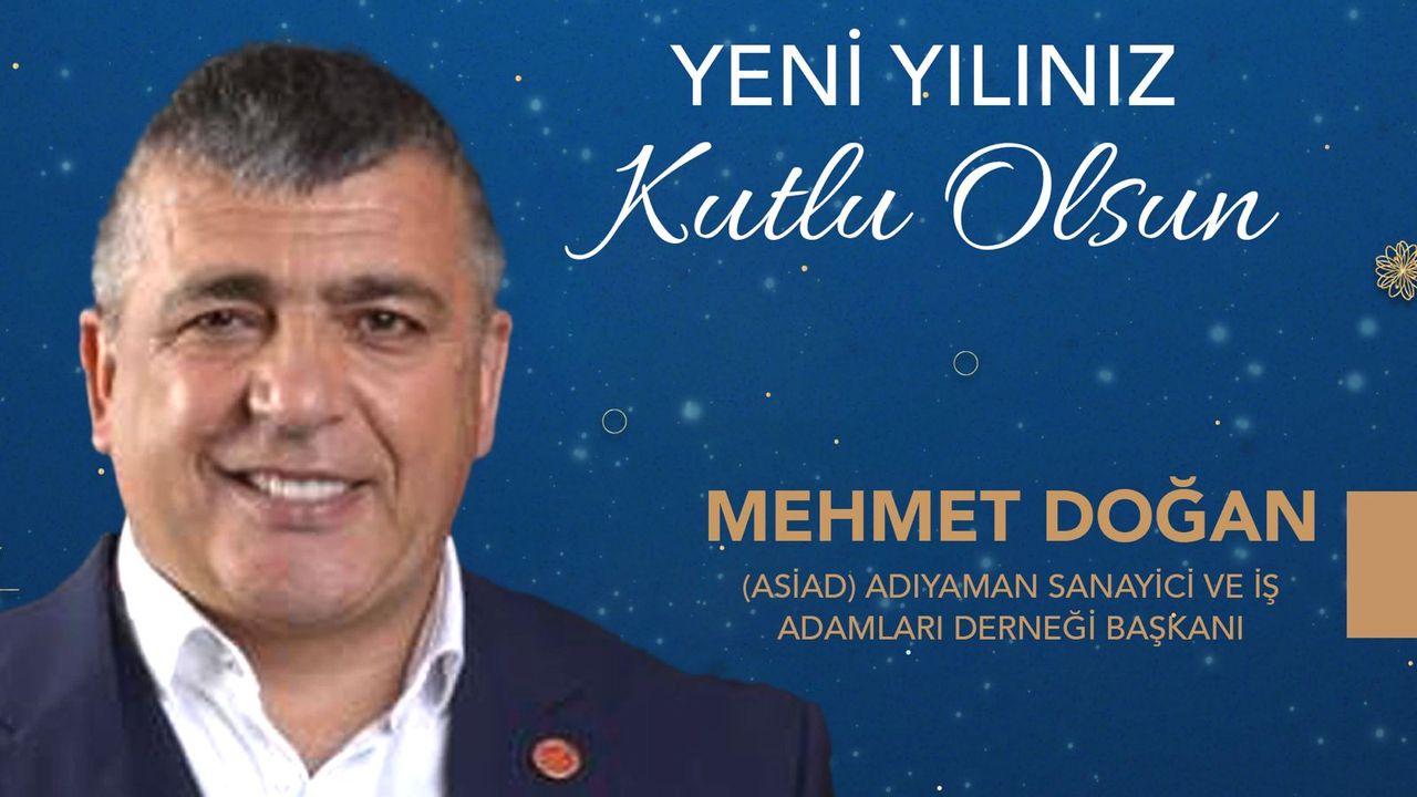 Mehmet Doğan: Yeni yılda Huzur diliyorum