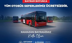 Adıyaman belediyesi otobüsleri bayramda ücretsiz