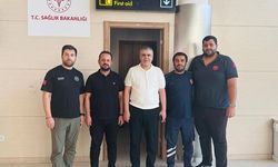 YASİN BARUTÇU HAVALİMANI 112 ÇALIŞANLARINI ZİYARET ETTİ