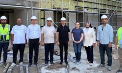 Ahmet Aydın, SGK İl Müdürlüğü İnşaatında İncelemelerde Bulundu