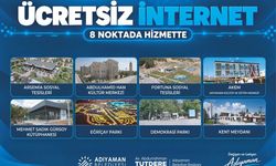 Adıyaman belediyesi 8 noktada ücretsiz internet sağlıyor