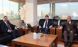 AHMET AYDIN’DAN TESK BAŞKANI MEHMET YİĞİNER’E HAYIRLI OLSUN ZİYARETİ
