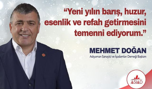 Mehmet Doğan yeni yıl mesajı