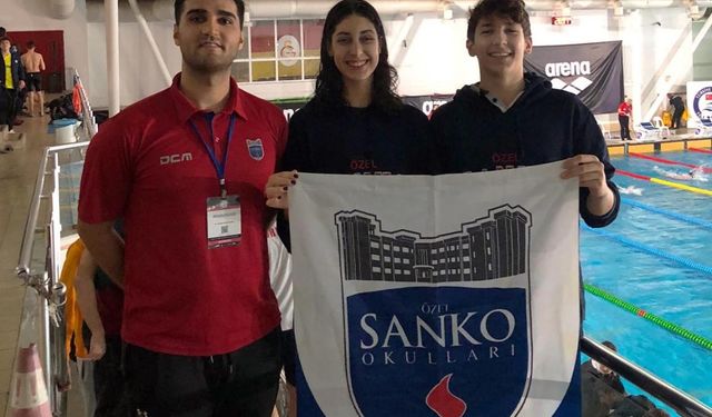SANKO Okullarının Yüzmede Türkiye başarısı