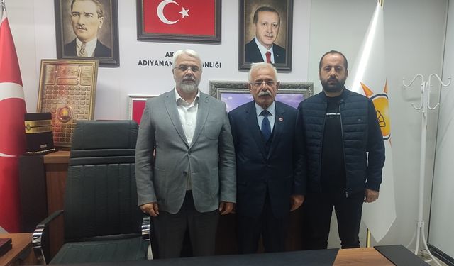 İş adamı Kemal Aslan AK parti İl Başkanı Kaplanı Ziyaret etti