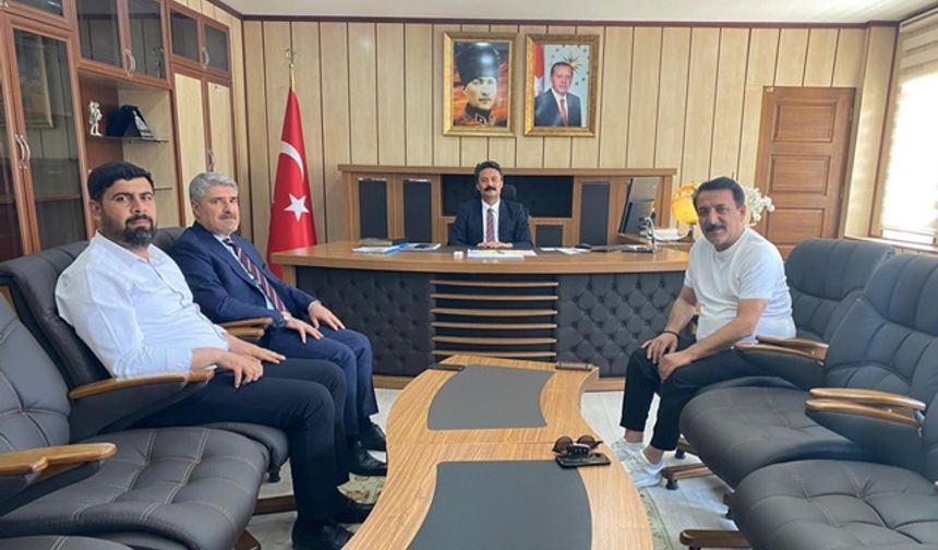 Latif Doğan, Kaymakam Aslan’ı ziyaret etti