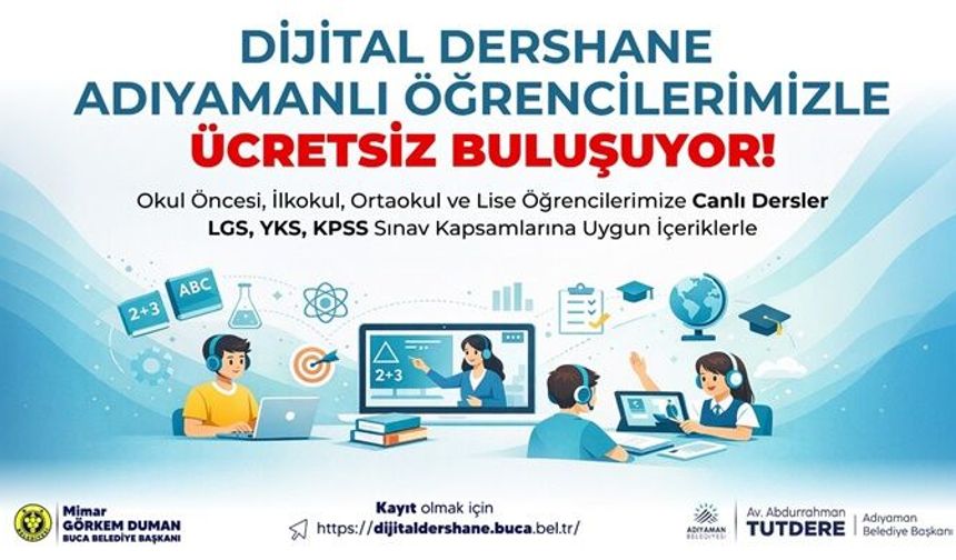 Adıyamanlı öğrenciler dijital dersane ile buluşuyor