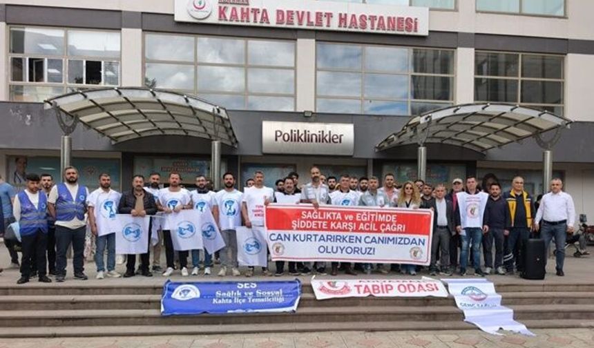 Sağlık çalışanlarından şiddete tepki açıklaması