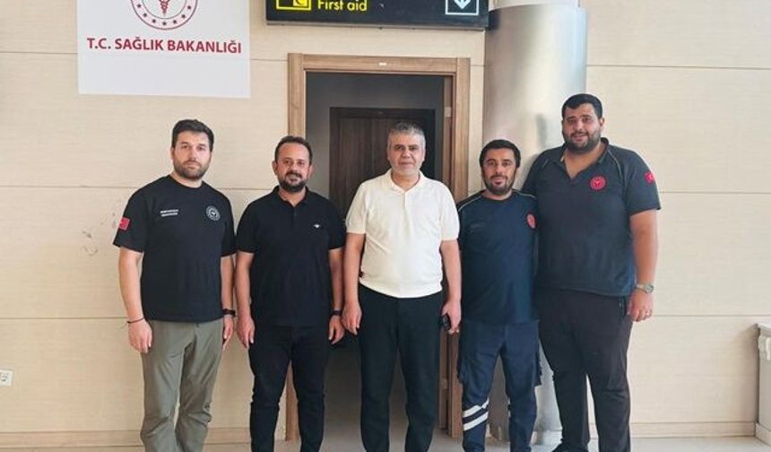 YASİN BARUTÇU HAVALİMANI 112 ÇALIŞANLARINI ZİYARET ETTİ