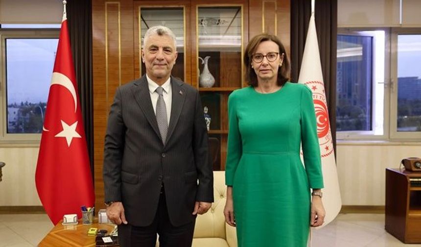 BAKAN BOLAT, BİRLEŞİK KRALLIK BÜYÜKELÇİSİ ANDERSON’I KABUL ETTİ