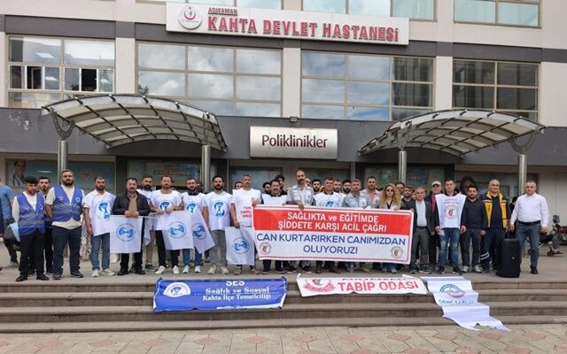 Sağlık çalışanlarından şiddete tepki açıklaması